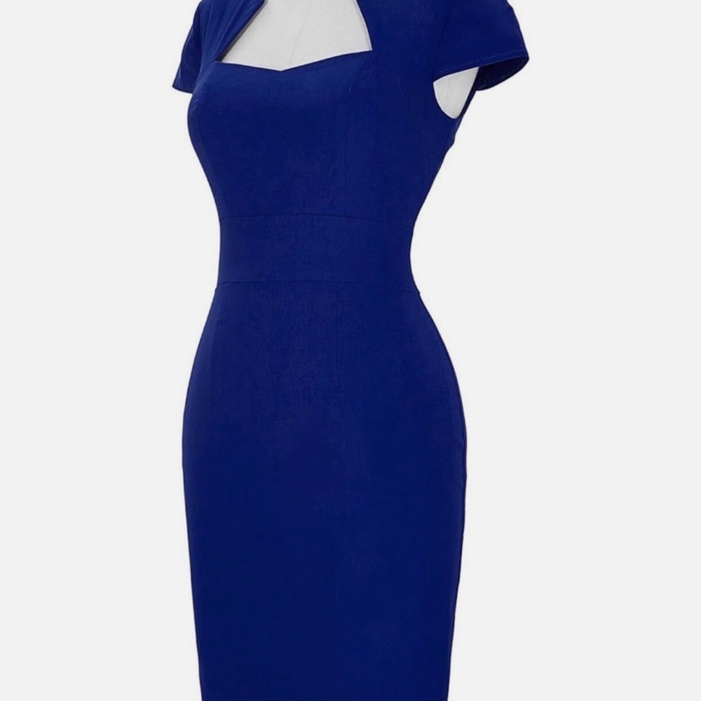 Grace Karin Royal Blue Midi Dress